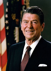 Ronald Reagan See page for author [Public domain], via Wikimedia Commons