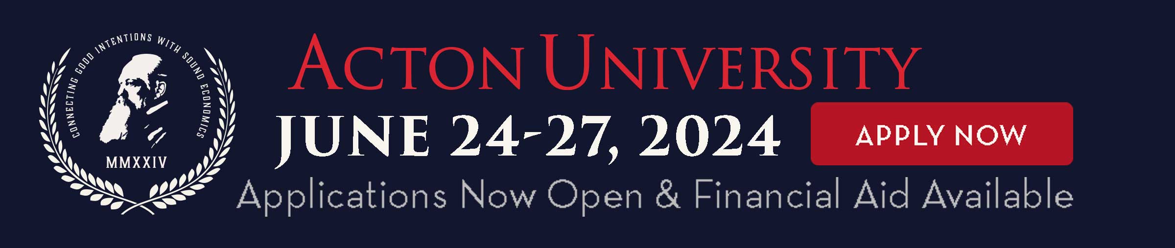 Acton University 2024 Mobile Banner