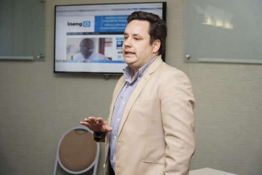 Garreth Bloor speaking at the Africa Liberty Forum.