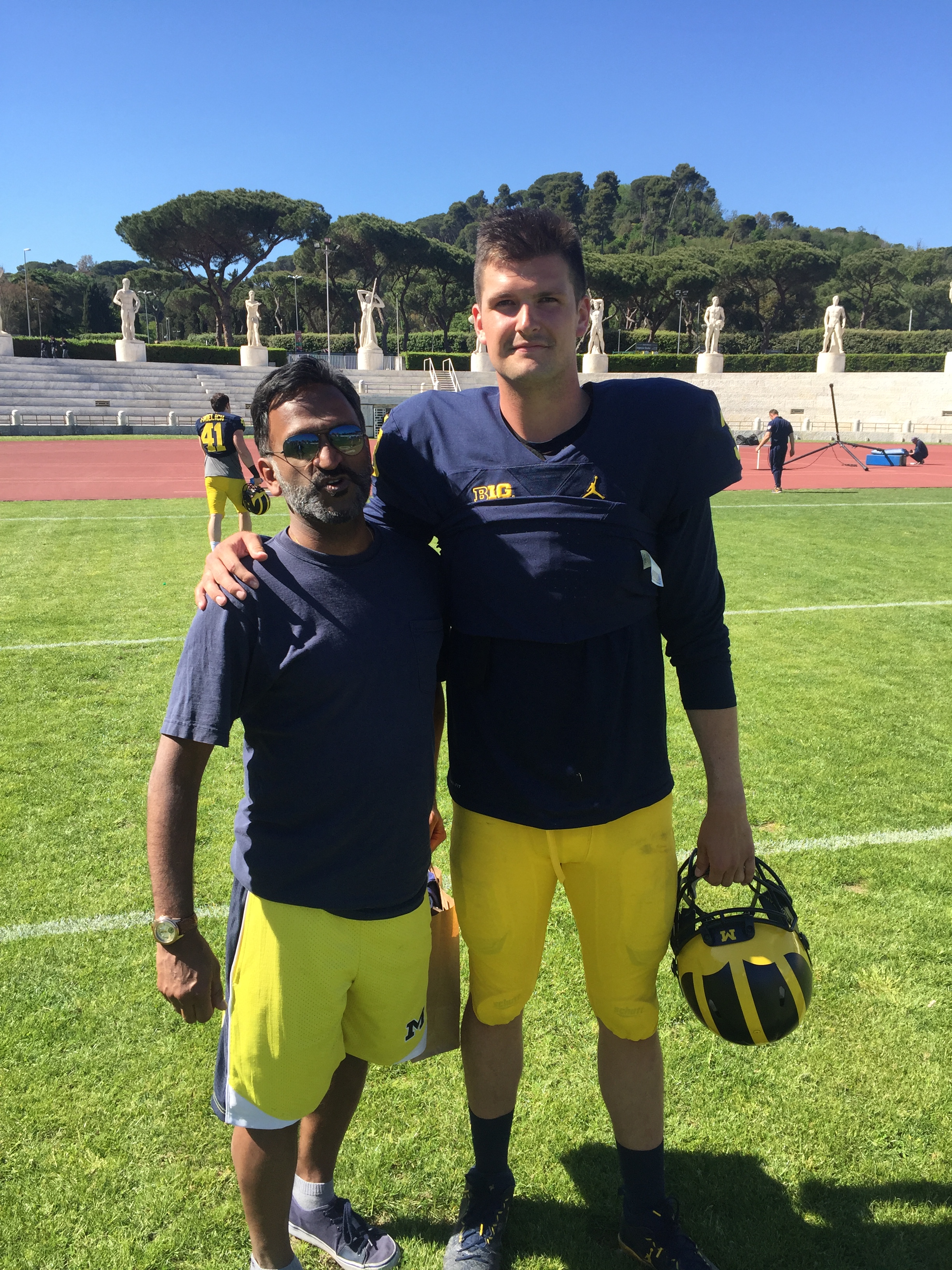 With quarterback Wilton Speight 