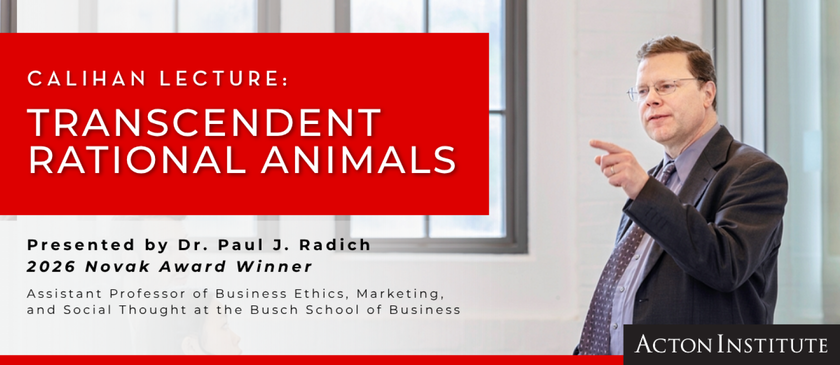 Header Image: Annual Calihan Lecture and Novak Award Presentation