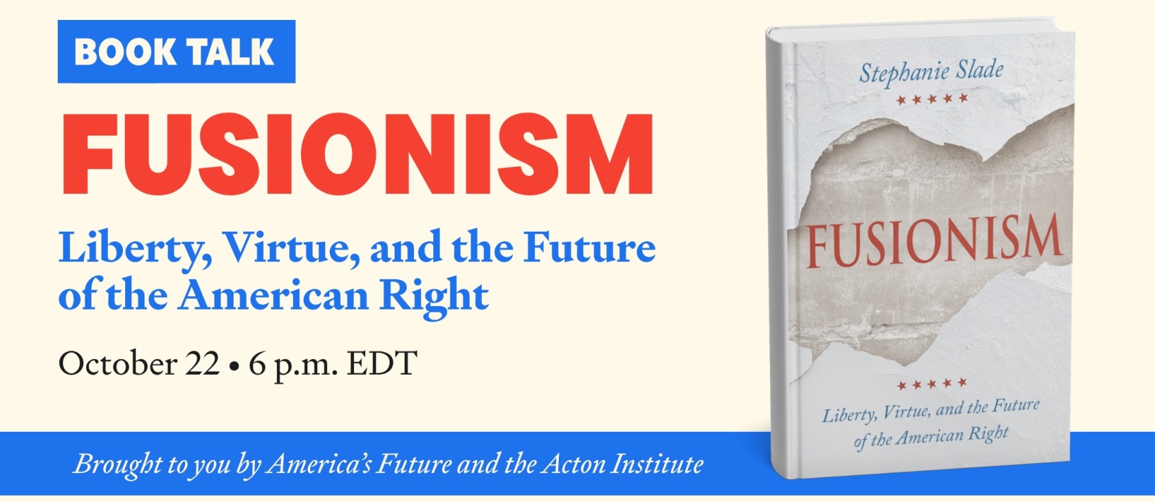 A photo of Stephanie Slade's new book, "Fusionism"