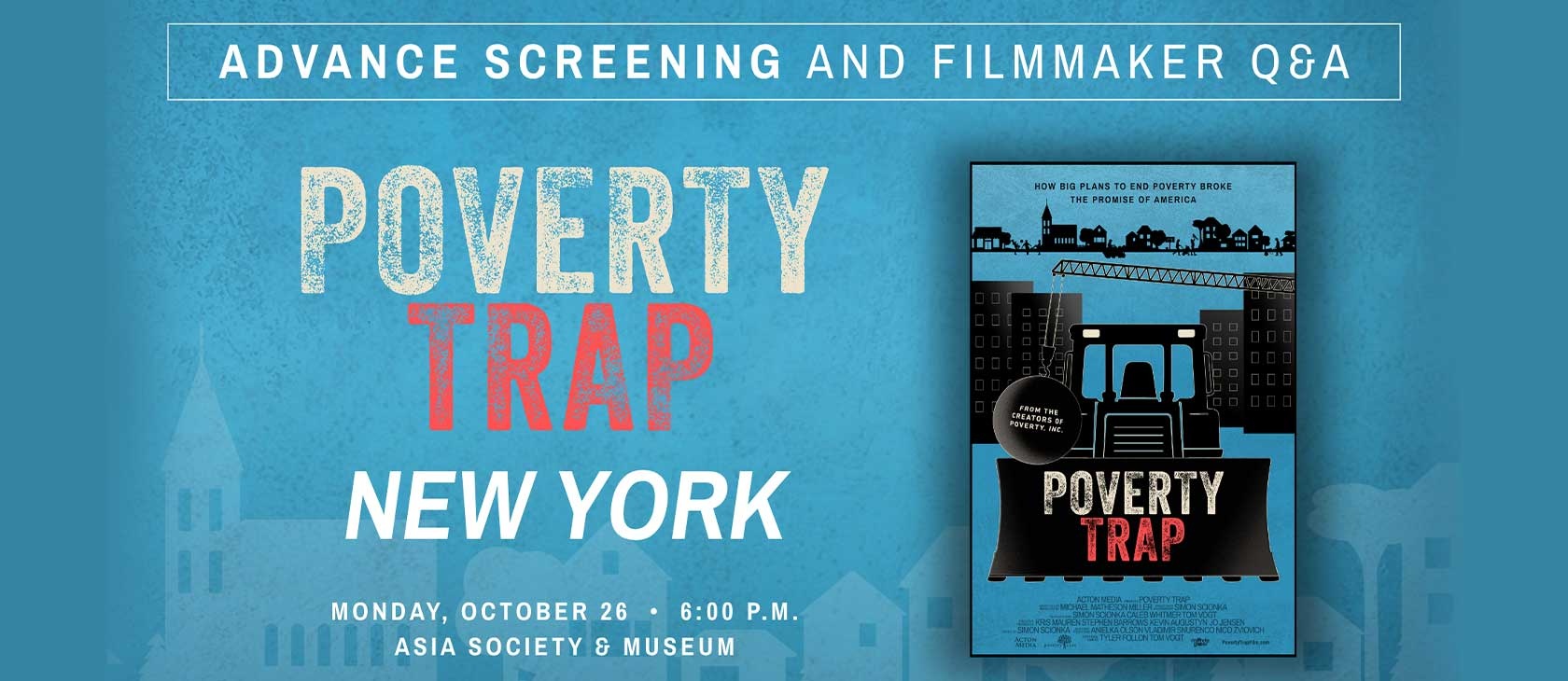 POVERTY TRAP in New York: Advance Screening and Filmmaker image