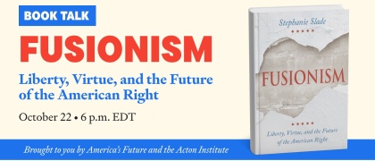 A photo of Stephanie Slade's new book, "Fusionism"