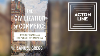 Cover art of Samuel Gregg's Book with the Acton Line logo