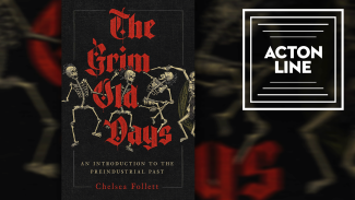 "The Grim Old Days" Book Cover along with the Acton Line logo